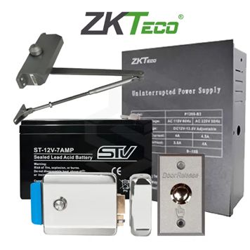 KIT CONTROL ACCESO CON CERRADURA Y BRAZO