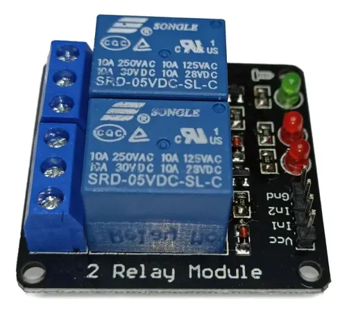 MODULO RELAY 2 CANAL 5V ARDUINO