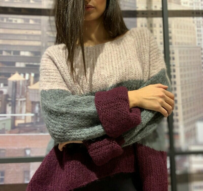 Pullover Arcoiris aus Baby-Alpakawolle