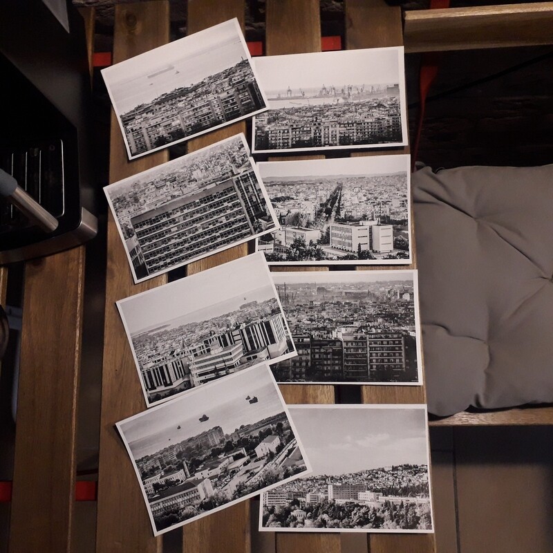 Set of 8 contemporary Thessaloniki post cards