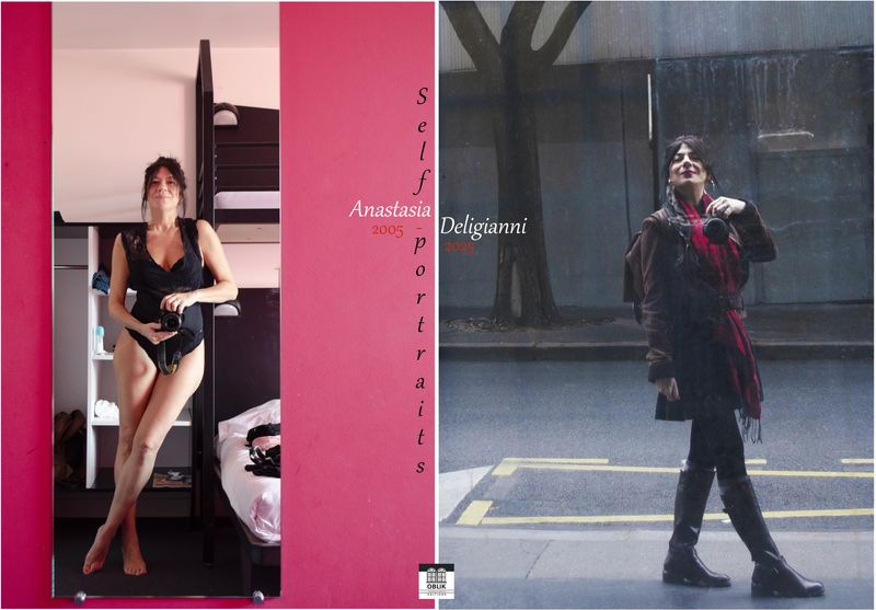 ΠΡΟΣΕΧΩΣ/IN PROGRESS: Self-portraits 2005-2025, Annotated photobook with research text, Anastasia Deligianni, Εκδόσεις Ομπλίκ/Oblik Edtions
