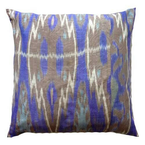 &quot;Lavender&quot; ikat pillow cover
