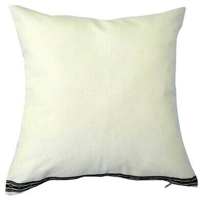 Mustard yellow square silk ikat pillow cover