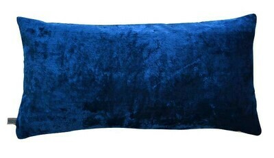 "Ikat the Surreal" red and blue velvet ikat pillow cover