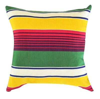 "Bold statement in stripes" square pillow cover