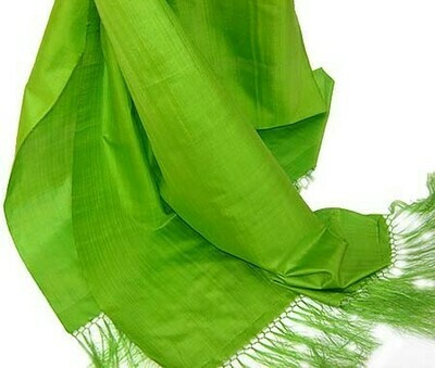 Green apple silk scarf