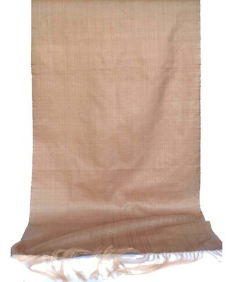 Camel color solid silk scarf