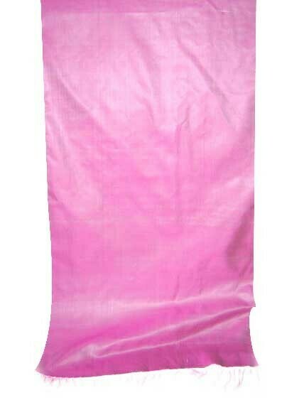 Solid pink pure silk scarf
