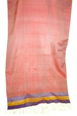 "Peachy"  silk scarf
