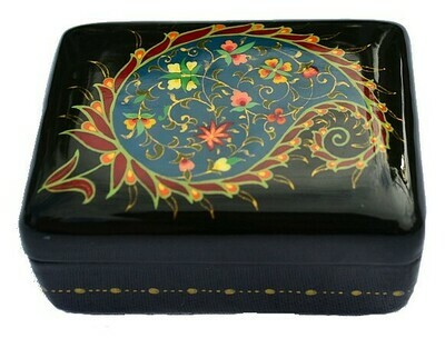 "Paisley" hand painted jewelry box