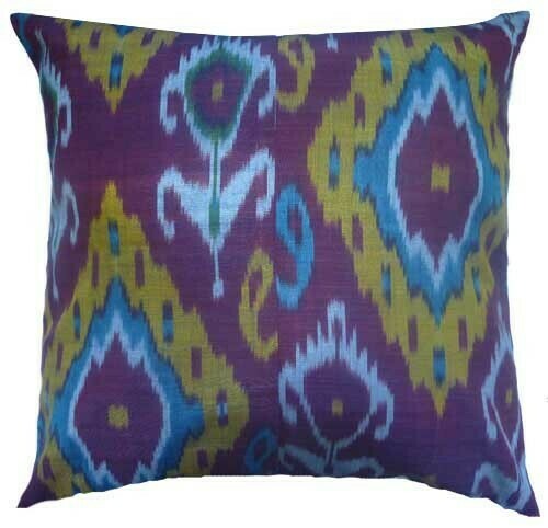 &quot;Ikat the mysterious&quot; euro size ikat pillow cover