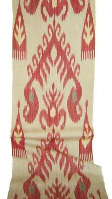 "Pomme in traditions" organic ikat fabric