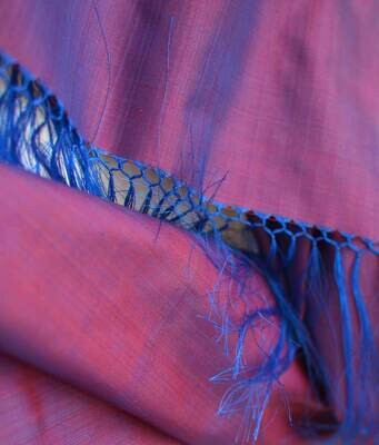 Radiant purple silk scarf