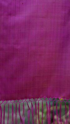Fuchsia solid silk scarf