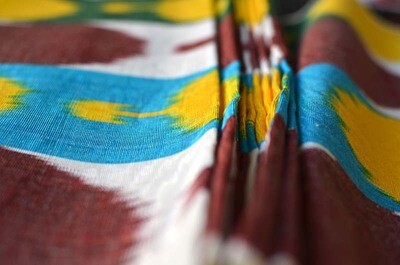 "Fruity and juicy" ikat adras fabric (2nd dyelot)