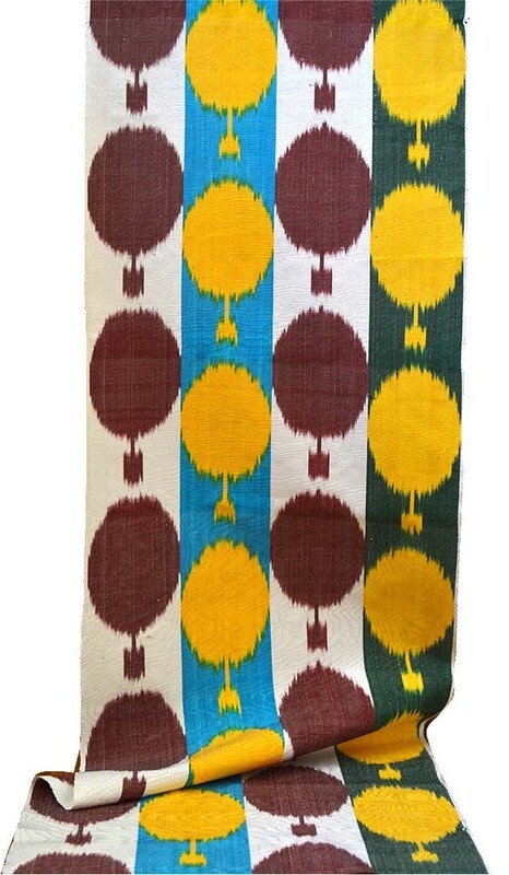 "Fruity and juicy" ikat adras fabric (2nd dyelot)