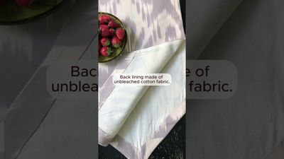 Natural and Neutral ikat table runner