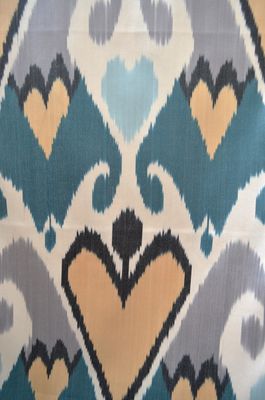 Handwoven Cotton-Silk Ikat Fabric – A Masterpiece from Margilan, Uzbekistan