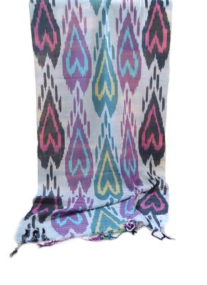 Vibrant Colors and Intricate Patterns: The Perfect Ikat Cotton Scarf