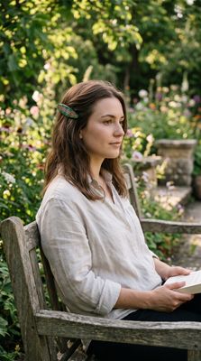 "Gardens of flowers" barrette