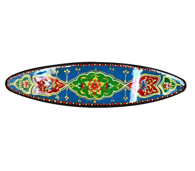 "Clean Air and Blue sky" hand painted barrette