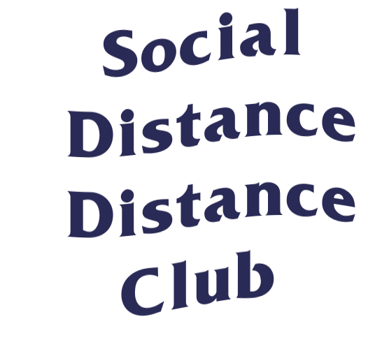 Social Distance Distance Club sticker