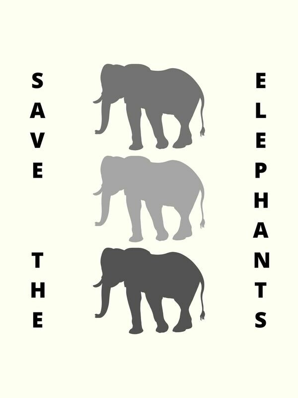 Save The Elephants sticker