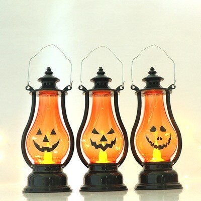 Cross-border New Halloween Pumpkin Lantern Children&#39;s Lantern Festival Atmosphere Props Halloween Decorations Pony Lantern