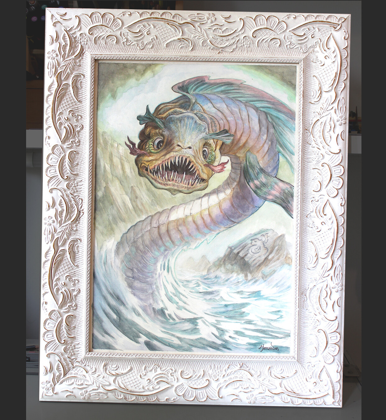 The Amazing Chan&#39;ka Creature - Original Painting Framed