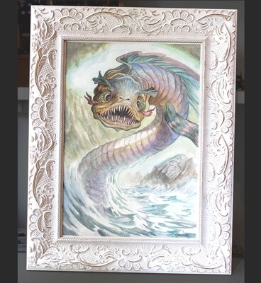 The Amazing Chan'ka Creature - Original Painting Framed