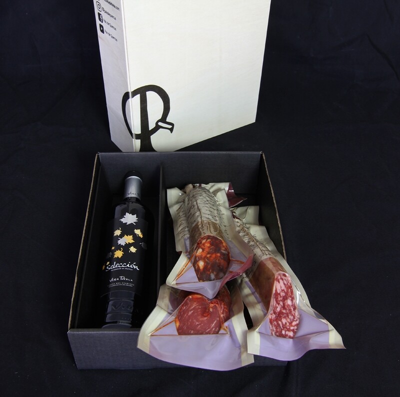 WOODEN PACKAGING GIFT IBERICO CURED MEAT