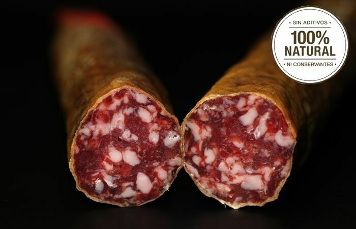 SALCHICHÓN IBÉRICO DE BELLOTA NATURAL (€/Unidad 1 kg. Aprox.)