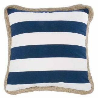Cushion Striped With Jute Border
