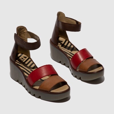 Fly London BONO290 Verona Leather Wedge Sandal