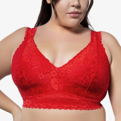 Parfait Lingerie Adriana Lace Bralette Red