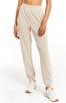 Z Supply Classic Gym Jogger Heather Latte