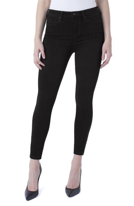 Liverpool Abby Skinny Black Rinse 