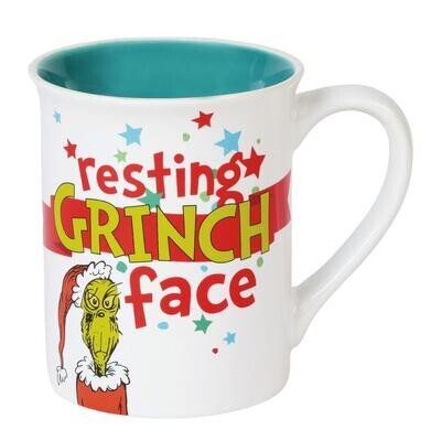 Resting Grinch Face Mug 