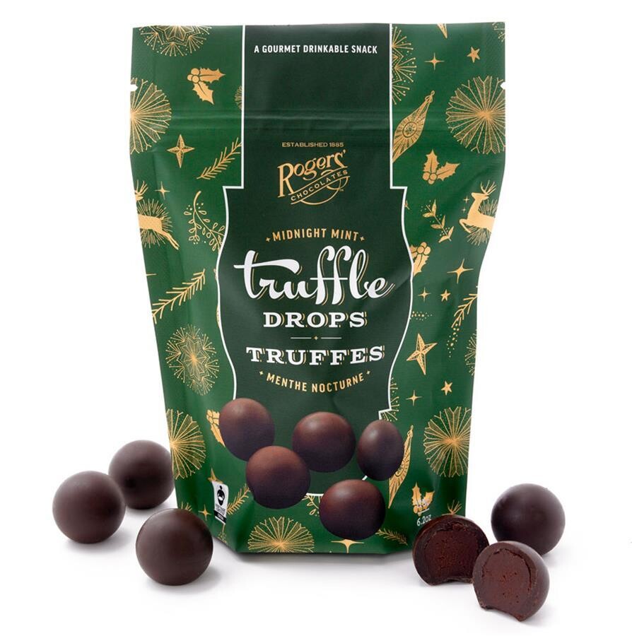 Rogers' Chocolate Midnight Mint Truffle Drop
