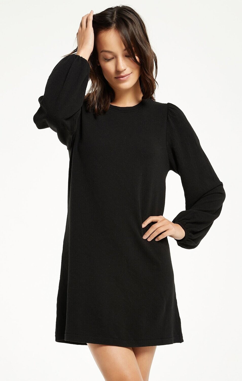 Z Supply Lana Triblend Jersey Dress Black