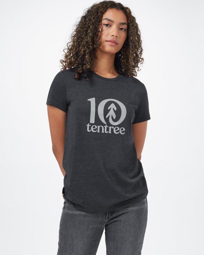 Ten Tree W Logo T-Shirt Meteorite Black Heather