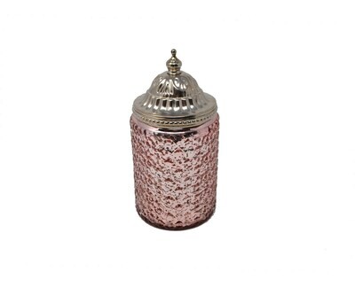 Nostalgia Candle w. Lid Pink Tall