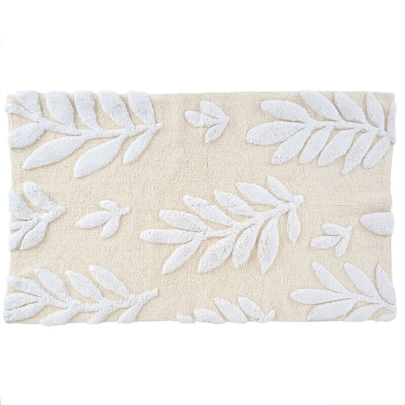 Fern Fronds Double Wide Bath Mat Fern Fronds Double Wide Bath Mat