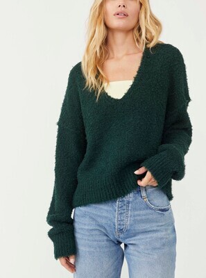 Free People Theo V Neck Spruce 