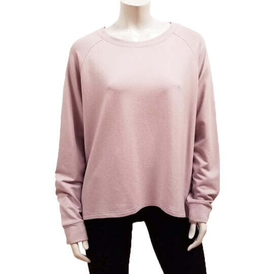 Gilmour Bamboo French Terry Crop Sweatshirt Lavender