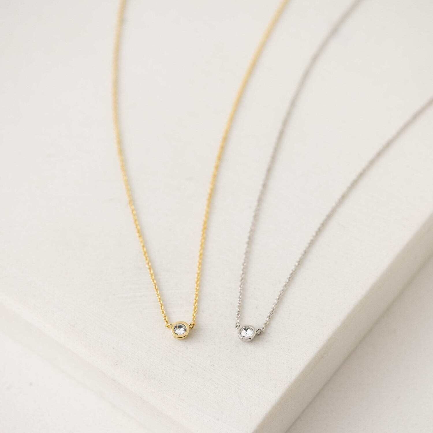 Lover's Tempo Solitaire Necklace