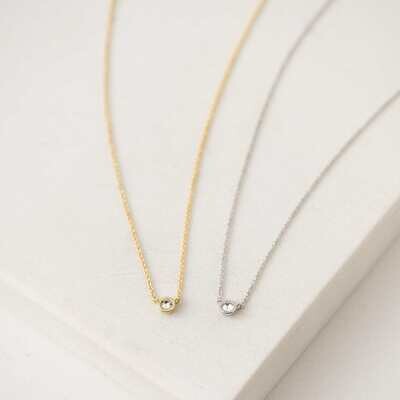 Lover's Tempo Solitaire Necklace