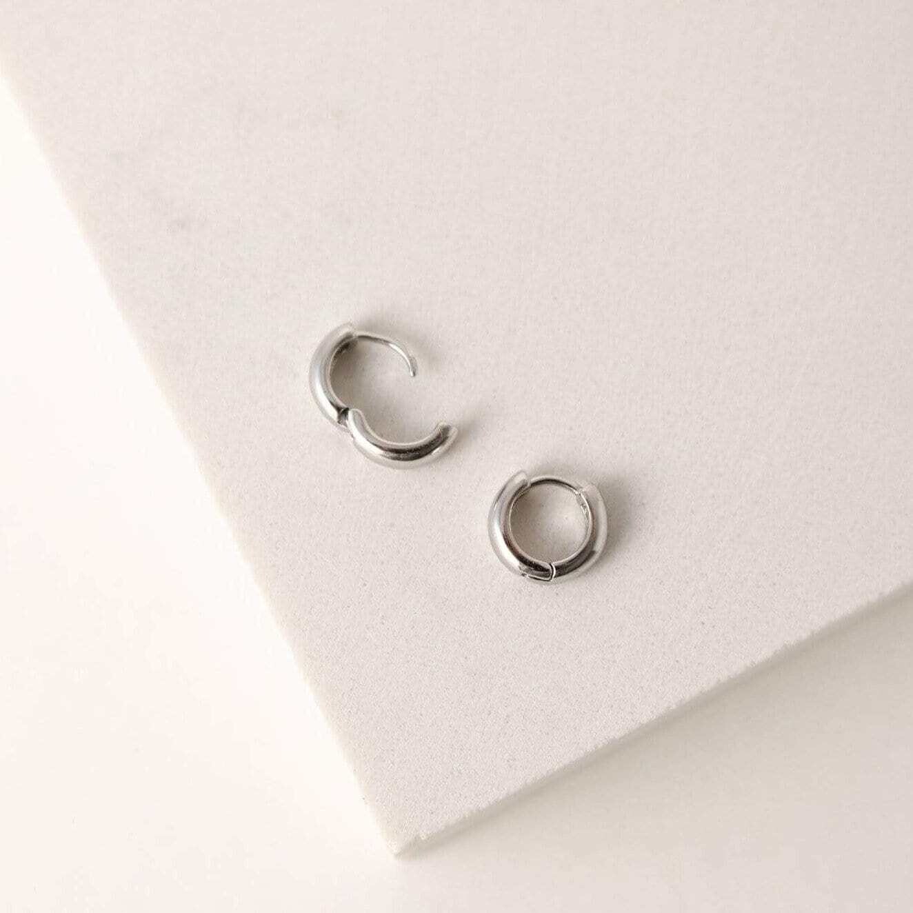 Lover's Tempo Bea 10mm Hoop Earrings Lover's Tempo Bea 10mm Hoop Earrings, Type: Silver
