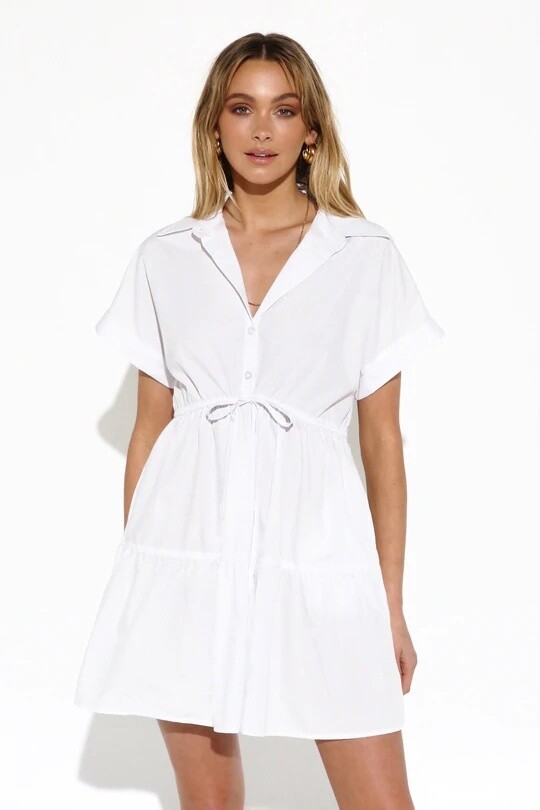 Madison Hamilton Dress White