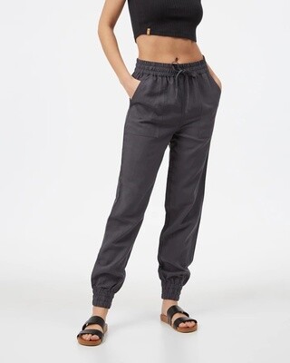 Ten Tree W Linen Thruline Pant Periscope Grey